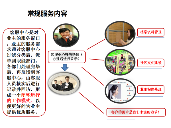 項目常規(guī)服務(wù)內(nèi)容